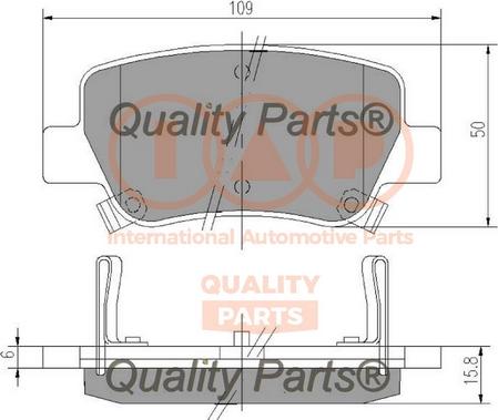 IAP QUALITY PARTS 704-17203 - Kit de plaquettes de frein, frein à disque cwaw.fr