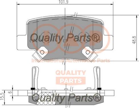 IAP QUALITY PARTS 704-17202 - Kit de plaquettes de frein, frein à disque cwaw.fr