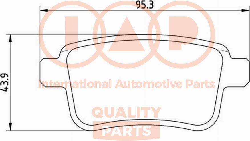 IAP QUALITY PARTS 704-29081P - Kit de plaquettes de frein, frein à disque cwaw.fr