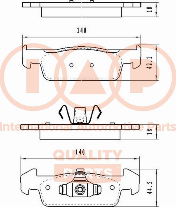 IAP QUALITY PARTS 704-29020 - Kit de plaquettes de frein, frein à disque cwaw.fr