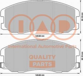 IAP QUALITY PARTS 704-20090X - Kit de plaquettes de frein, frein à disque cwaw.fr