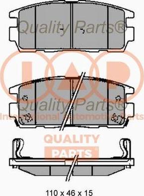 IAP QUALITY PARTS 704-20091G - Kit de plaquettes de frein, frein à disque cwaw.fr