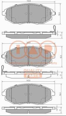 IAP QUALITY PARTS 704-20046X - Kit de plaquettes de frein, frein à disque cwaw.fr