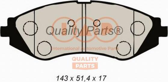 IAP QUALITY PARTS 704-20040 - Kit de plaquettes de frein, frein à disque cwaw.fr