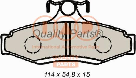 IAP QUALITY PARTS 704-20041X - Kit de plaquettes de frein, frein à disque cwaw.fr