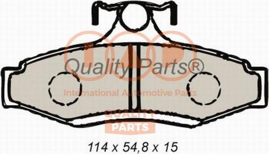 IAP QUALITY PARTS 704-20041 - Kit de plaquettes de frein, frein à disque cwaw.fr