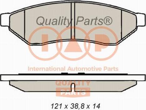 IAP QUALITY PARTS 704-20042X - Kit de plaquettes de frein, frein à disque cwaw.fr