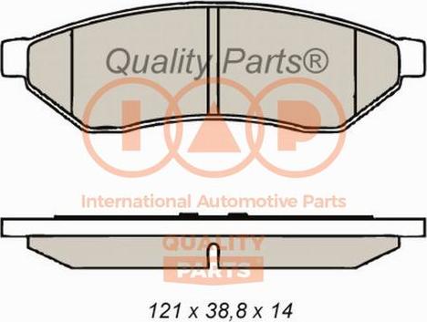 IAP QUALITY PARTS 704-20042 - Kit de plaquettes de frein, frein à disque cwaw.fr