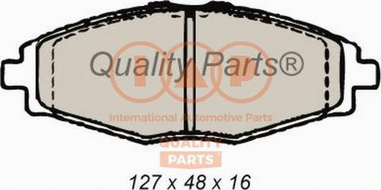 IAP QUALITY PARTS 704-20060 - Kit de plaquettes de frein, frein à disque cwaw.fr