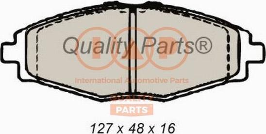 IAP QUALITY PARTS 704-20062G - Kit de plaquettes de frein, frein à disque cwaw.fr