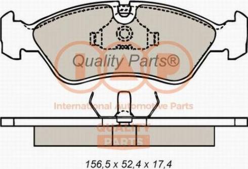 IAP QUALITY PARTS 704-20010X - Kit de plaquettes de frein, frein à disque cwaw.fr