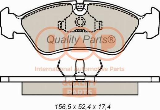 IAP QUALITY PARTS 704-20010 - Kit de plaquettes de frein, frein à disque cwaw.fr