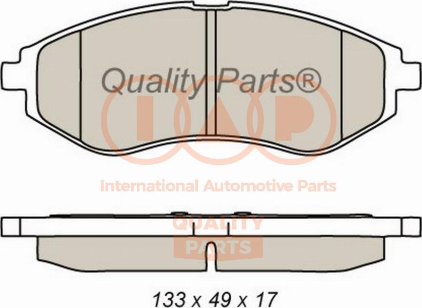 IAP QUALITY PARTS 704-20080G - Kit de plaquettes de frein, frein à disque cwaw.fr