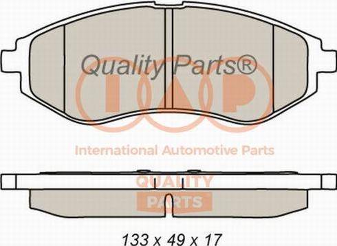 IAP QUALITY PARTS 704-20080X - Kit de plaquettes de frein, frein à disque cwaw.fr