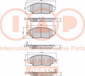 IAP QUALITY PARTS 704-20081X - Kit de plaquettes de frein, frein à disque cwaw.fr