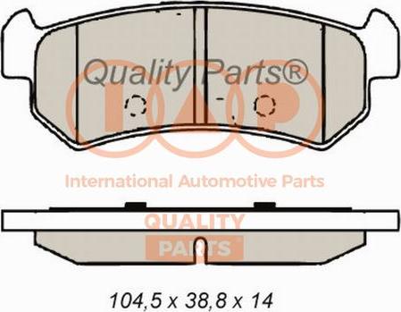 IAP QUALITY PARTS 704-20035 - Kit de plaquettes de frein, frein à disque cwaw.fr