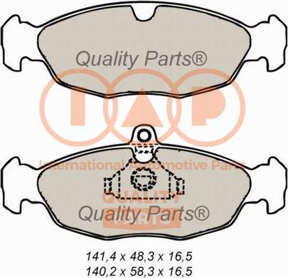 IAP QUALITY PARTS 704-20020 - Kit de plaquettes de frein, frein à disque cwaw.fr