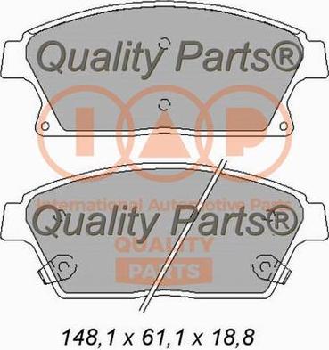 IAP QUALITY PARTS 704-20101X - Kit de plaquettes de frein, frein à disque cwaw.fr