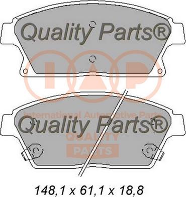 IAP QUALITY PARTS 704-20101 - Kit de plaquettes de frein, frein à disque cwaw.fr