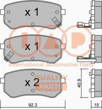 IAP QUALITY PARTS 704-21091P - Kit de plaquettes de frein, frein à disque cwaw.fr