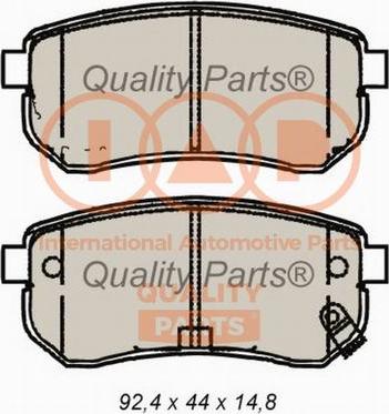 IAP QUALITY PARTS 704-21091X - Kit de plaquettes de frein, frein à disque cwaw.fr