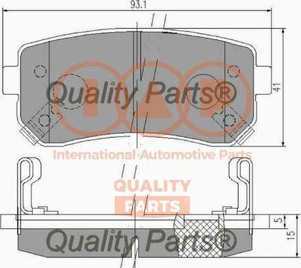 IAP QUALITY PARTS 704-21092X - Kit de plaquettes de frein, frein à disque cwaw.fr