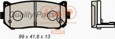 IAP QUALITY PARTS 704-21041X - Kit de plaquettes de frein, frein à disque cwaw.fr