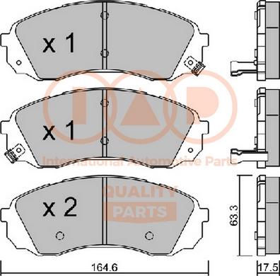 IAP QUALITY PARTS 704-21055P - Kit de plaquettes de frein, frein à disque cwaw.fr