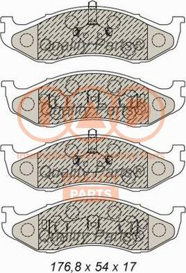 IAP QUALITY PARTS 704-21050 - Kit de plaquettes de frein, frein à disque cwaw.fr