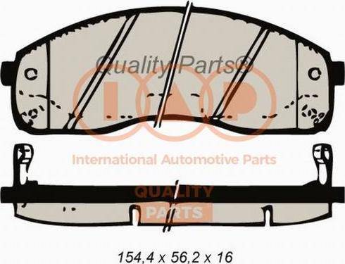 IAP QUALITY PARTS 704-21051X - Kit de plaquettes de frein, frein à disque cwaw.fr