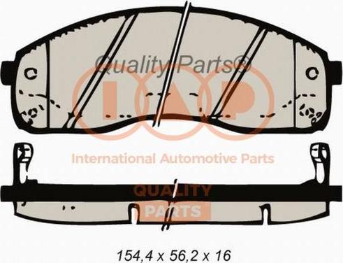 IAP QUALITY PARTS 704-21051G - Kit de plaquettes de frein, frein à disque cwaw.fr