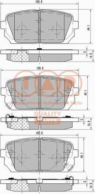 IAP QUALITY PARTS 704-21069X - Kit de plaquettes de frein, frein à disque cwaw.fr