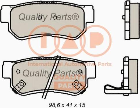 IAP QUALITY PARTS 704-21066 - Kit de plaquettes de frein, frein à disque cwaw.fr