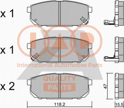 IAP QUALITY PARTS 704-21084P - Kit de plaquettes de frein, frein à disque cwaw.fr