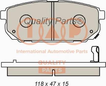 IAP QUALITY PARTS 704-21084X - Kit de plaquettes de frein, frein à disque cwaw.fr