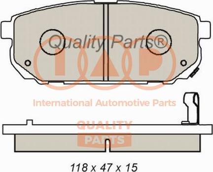 IAP QUALITY PARTS 704-21084 - Kit de plaquettes de frein, frein à disque cwaw.fr