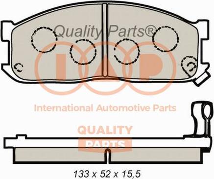 IAP QUALITY PARTS 704-21080 - Kit de plaquettes de frein, frein à disque cwaw.fr