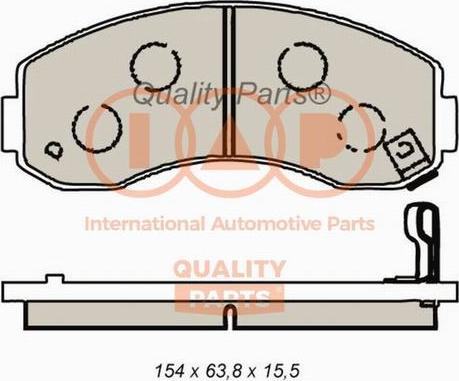 IAP QUALITY PARTS 704-21081X - Kit de plaquettes de frein, frein à disque cwaw.fr