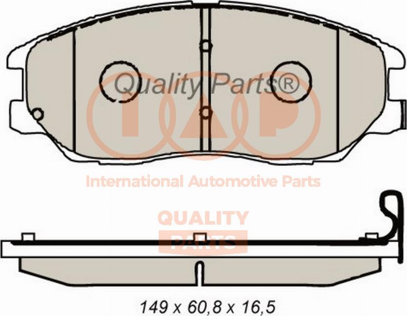 IAP QUALITY PARTS 704-21088G - Kit de plaquettes de frein, frein à disque cwaw.fr