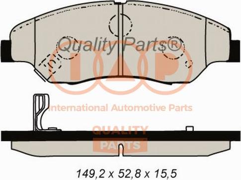 IAP QUALITY PARTS 704-21021 - Kit de plaquettes de frein, frein à disque cwaw.fr