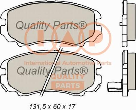 IAP QUALITY PARTS 704-21022 - Kit de plaquettes de frein, frein à disque cwaw.fr