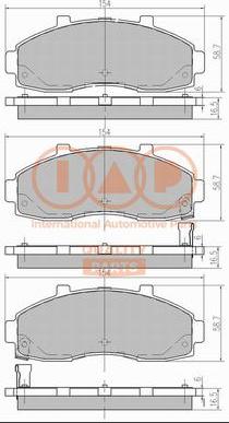 IAP QUALITY PARTS 704-21079 - Kit de plaquettes de frein, frein à disque cwaw.fr