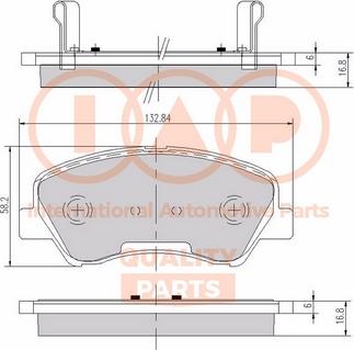 IAP QUALITY PARTS 704-21074X - Kit de plaquettes de frein, frein à disque cwaw.fr