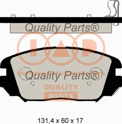 IAP QUALITY PARTS 704-21110G - Kit de plaquettes de frein, frein à disque cwaw.fr