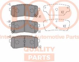 IAP QUALITY PARTS 704-21184X - Kit de plaquettes de frein, frein à disque cwaw.fr