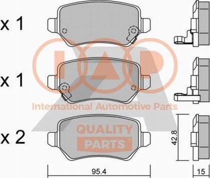 IAP QUALITY PARTS 704-21121P - Kit de plaquettes de frein, frein à disque cwaw.fr