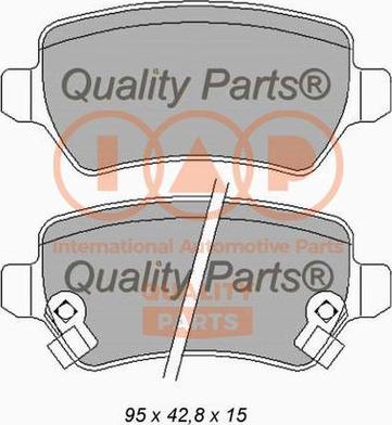 IAP QUALITY PARTS 704-21121X - Kit de plaquettes de frein, frein à disque cwaw.fr