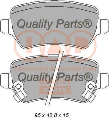 IAP QUALITY PARTS 704-21121 - Kit de plaquettes de frein, frein à disque cwaw.fr