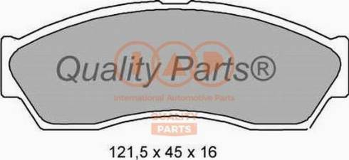 IAP QUALITY PARTS 704-22041X - Kit de plaquettes de frein, frein à disque cwaw.fr