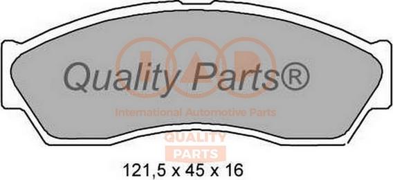 IAP QUALITY PARTS 704-22041 - Kit de plaquettes de frein, frein à disque cwaw.fr